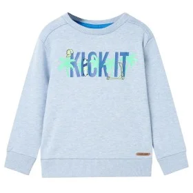 Soft blue mélange children's sweatshirt size 92 by , Kids T-shirts - Ref: Foro24-11969, Price: 11,11 €, Discount: %