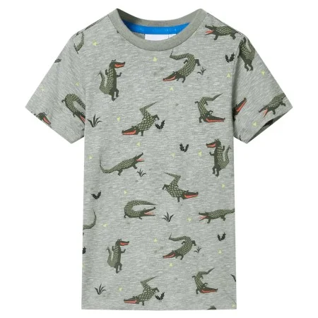 Camiseta infantil caqui claro melange 104 de , Camisetas para niños - Ref: Foro24-12100, Precio: 8,64 €, Descuento: %