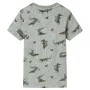Camiseta infantil caqui claro melange 104 de , Camisetas para niños - Ref: Foro24-12100, Precio: 8,64 €, Descuento: %