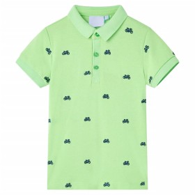 Neongrünes Kinder-Poloshirt 116 von , Kinder-T-Shirts - Ref: Foro24-12156, Preis: 10,76 €, Rabatt: %