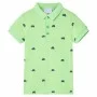 Polo infantil verde neón 116 de , Camisetas para niños - Ref: Foro24-12156, Precio: 10,65 €, Descuento: %