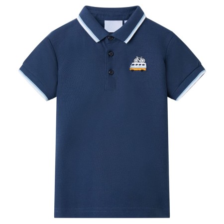 Dunkelblaues Kinderpoloshirt 140 von , Kinder-T-Shirts - Ref: Foro24-12053, Preis: 12,54 €, Rabatt: %