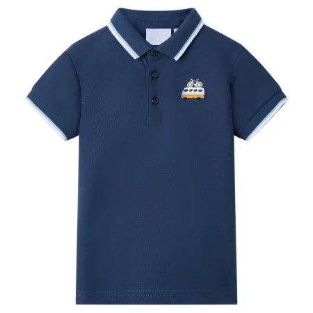 Dunkelblaues Kinderpoloshirt 140 von , Kinder-T-Shirts - Ref: Foro24-12053, Preis: 12,38 €, Rabatt: %