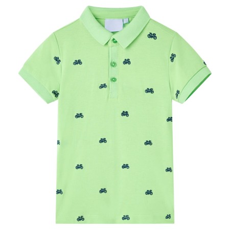 Neongrünes Kinder-Polo 92 von , Kinder-T-Shirts - Ref: Foro24-12154, Preis: 10,76 €, Rabatt: %