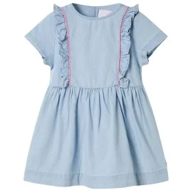 Kinderkleid mit weichen blauen Rüschen 104 von , Kinderkleider - Ref: Foro24-10905, Preis: 12,22 €, Rabatt: %
