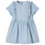 Kinderkleid mit weichen blauen Rüschen 128 von , Kinderkleider - Ref: Foro24-10907, Preis: 12,22 €, Rabatt: %