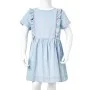 Soft blue children's dress with ruffles size 128 by , Children's dresses - Ref: Foro24-10907, Price: 12,22 €, Discount: %