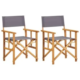 Director's chairs 2 units solid acacia wood by vidaXL, Garden chairs - Ref: Foro24-45947, Price: 100,47 €, Discount: %