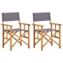 Director's chairs 2 units solid acacia wood by vidaXL, Garden chairs - Ref: Foro24-45947, Price: 111,31 €, Discount: %