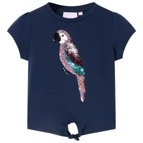Marineblaues Kinder-T-Shirt 140 von , Kinder-T-Shirts - Ref: Foro24-10553, Preis: 8,64 €, Rabatt: %