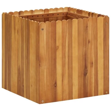 Arriate de madera maciza de acacia 50x50x50 cm de vidaXL, Maceteros y jardineras - Ref: Foro24-45927, Precio: 89,75 €, Descue...