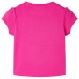 Camiseta infantil rosa oscuro 128