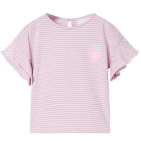 Children's t-shirt with lilac ruffle sleeves 92 by , Kids T-shirts - Ref: Foro24-11534, Price: 8,45 €, Discount: %