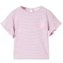 Children's t-shirt with lilac ruffle sleeves 92 by , Kids T-shirts - Ref: Foro24-11534, Price: 8,45 €, Discount: %