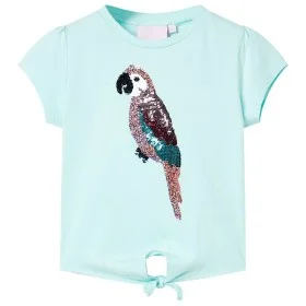 Light aquamarine children's t-shirt size 140 by , Kids T-shirts - Ref: Foro24-10558, Price: 8,64 €, Discount: %