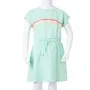Children's dress with bright green drawstring 128 by , Children's dresses - Ref: Foro24-10617, Price: 11,17 €, Discount: %
