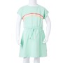 Kinderkleid mit leuchtend grünem Kordelzug 128 von , Kinderkleider - Ref: Foro24-10617, Preis: 11,28 €, Rabatt: %