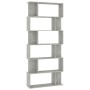 Betongraues Sperrholzregal 80x24x192cm von vidaXL, Bücherregale und Regale - Ref: Foro24-800094, Preis: 72,85 €, Rabatt: %