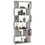 Betongraues Sperrholzregal 80x24x192cm von vidaXL, Bücherregale und Regale - Ref: Foro24-800094, Preis: 72,85 €, Rabatt: %