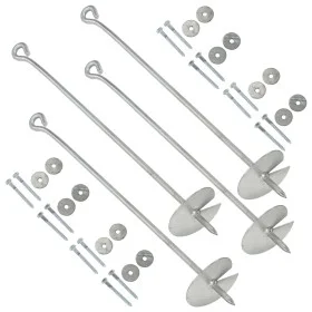 Bodenanker 4 Stück verzinktes Metall 10x60 cm von vidaXL, Spikes zur Verankerung im Boden - Ref: Foro24-145501, Preis: 32,72 ...
