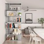 Betongraues Sperrholzregal 80x24x192cm von vidaXL, Bücherregale und Regale - Ref: Foro24-800094, Preis: 72,85 €, Rabatt: %