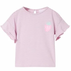 Kinder-T-Shirt mit lila Rüschenärmeln 116 von , Kinder-T-Shirts - Ref: Foro24-11536, Preis: 8,45 €, Rabatt: %
