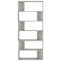 Betongraues Sperrholzregal 80x24x192cm von vidaXL, Bücherregale und Regale - Ref: Foro24-800094, Preis: 72,85 €, Rabatt: %