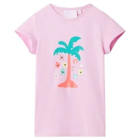 Fliederfarbenes Kinder-T-Shirt 128 von , Kinder-T-Shirts - Ref: Foro24-11302, Preis: 8,12 €, Rabatt: %