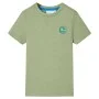 Camiseta infantil caqui claro 116 de , Camisetas para niños - Ref: Foro24-12341, Precio: 7,61 €, Descuento: %