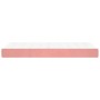 Colchón de muelles ensacados terciopelo rosa 120x190x20 cm de , Colchones - Ref: Foro24-4007159, Precio: 192,38 €, Descuento: %