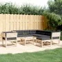 Garden furniture 8 pieces and solid pine wood cushions by , Garden sets - Ref: Foro24-3216950, Price: 822,61 €, Discount: %