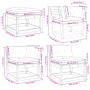 8 Stk. Gartenmöbel und Kissen aus massivem Zirbenholz von , Gartensets - Ref: Foro24-3216950, Preis: 822,55 €, Rabatt: %