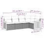 Garden sofa set with 5-piece synthetic rattan beige cushions by , Garden sets - Ref: Foro24-3260029, Price: 362,84 €, Discoun...