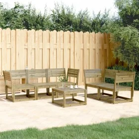 5-piece garden sofa set made of impregnated pine wood by , Garden sets - Ref: Foro24-3216999, Price: 446,49 €, Discount: %