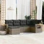 Set mit 6 Gartenmöbeln und Kissen synthetisches Rattangrau von , Gartensets - Ref: Foro24-3259421, Preis: 391,19 €, Rabatt: %