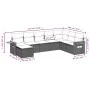 Garden sofa set with beige cushions, 8 pieces, PE rattan. by , Garden sets - Ref: Foro24-3259489, Price: 559,20 €, Discount: %