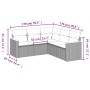Garden sofa set with 5-piece synthetic rattan beige cushions by , Garden sets - Ref: Foro24-3258363, Price: 348,59 €, Discoun...