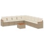 Set Gartensofas mit beigen Kissen 10 Stück synthetisches Rattan von , Gartensets - Ref: Foro24-3258467, Preis: 638,18 €, Raba...