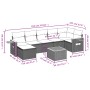 8-piece garden sofa set and gray synthetic rattan cushions by , Garden sets - Ref: Foro24-3259442, Price: 503,13 €, Discount: %