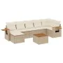Garden sofa set with beige cushions 8 pcs PE rattan by , Garden sets - Ref: Foro24-3259440, Price: 538,79 €, Discount: %
