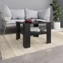 Black plywood coffee table 60x60x42 cm by vidaXL, Coffee table - Ref: Foro24-800208, Price: 43,69 €, Discount: %