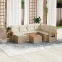 Garden sofa set with beige cushions, 8 pieces, PE rattan. by , Garden sets - Ref: Foro24-3259454, Price: 538,79 €, Discount: %