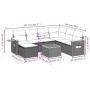 Garden sofa set with beige cushions, 8 pieces, PE rattan. by , Garden sets - Ref: Foro24-3259454, Price: 538,79 €, Discount: %