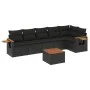 7-piece garden dining set with black synthetic rattan cushions by , Garden sets - Ref: Foro24-3259234, Price: 471,37 €, Disco...