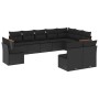 Garden sofa set 10 pieces with black synthetic rattan cushions by , Garden sets - Ref: Foro24-3258471, Price: 638,01 €, Disco...