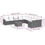 Garden sofa set 11 pieces and gray synthetic rattan cushions by , Garden sets - Ref: Foro24-3258763, Price: 642,74 €, Discoun...