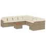 Garden sofa set 11 pieces with beige synthetic rattan cushions by , Garden sets - Ref: Foro24-3258761, Price: 709,69 €, Disco...