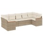 Set aus 7-teiligen Gartensofas und Kissen, synthetisches Rattan, beige von , Gartensets - Ref: Foro24-3258670, Preis: 469,89 ...