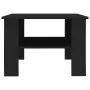 Black plywood coffee table 60x60x42 cm by vidaXL, Coffee table - Ref: Foro24-800208, Price: 43,69 €, Discount: %