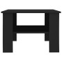 Mesa de centro madera contrachapada negro 60x60x42 cm de vidaXL, Mesas de centro - Ref: Foro24-800208, Precio: 44,32 €, Descu...